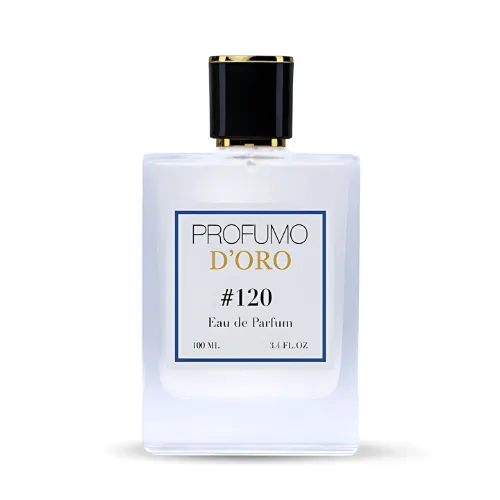 Profumo D’oro #120 – eleganter Flakon, Hauptansicht des zitrisch-frischen Eau de Parfum
